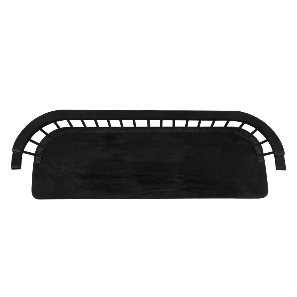 Tempe Mango Wood Spindle Back  51.25"W Bench, Black. Picture 8