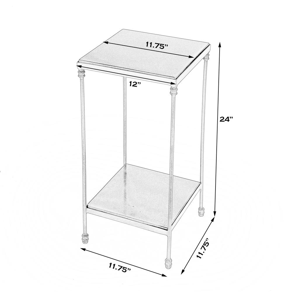 Imogen Iron and Granite Side Table, Black. Picture 7