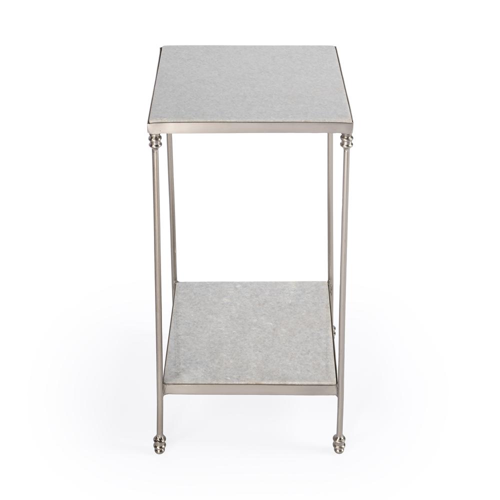 Imogen Marble Side Table, White. Picture 3