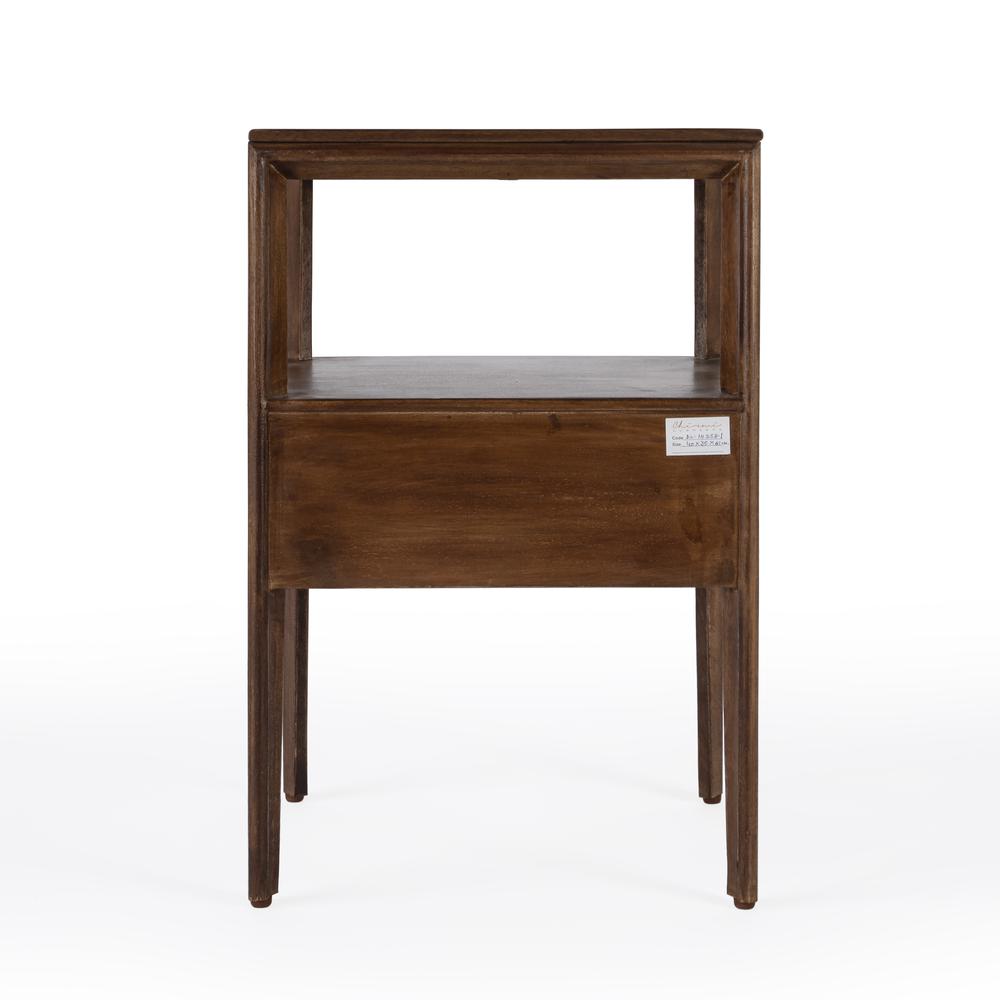 Vardo 1 Drawer Cane Nightstand, Multi. Picture 6