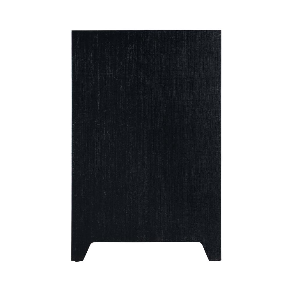 Bar Harbor Raffia 4 Door 70" Sideboard, Navy Blue. Picture 5