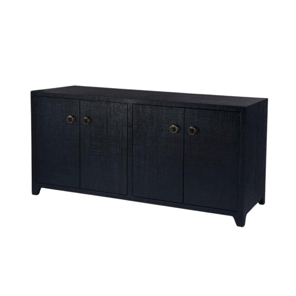 Navy Buffet Cabinet with Storage – Sideboard Buffet Cabinet for Entryway. Picture 1