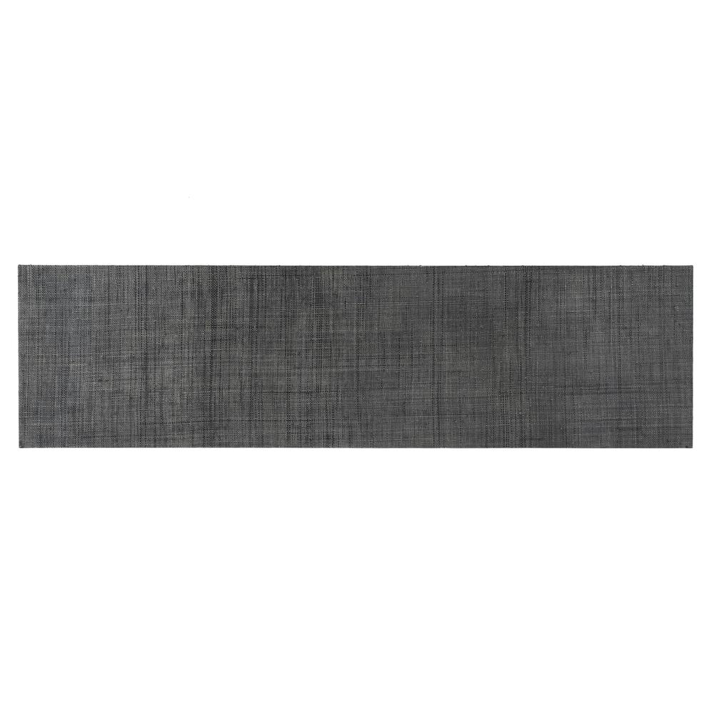 Bar Harbor Raffia 4 Door 70" Sideboard, Charcoal. Picture 6