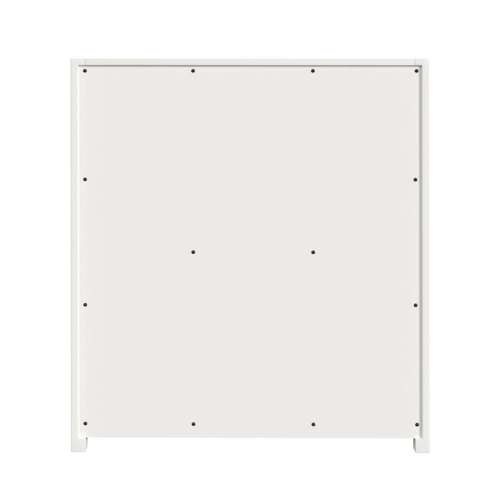 Lark 3 Drawer Nightstand, White. Picture 4