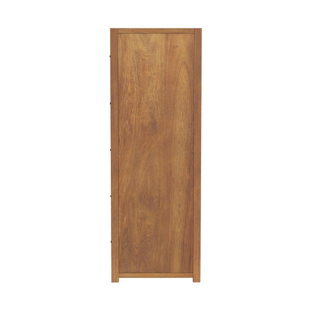 Lark 5 Drawer Dresser, Light Brown. Picture 3