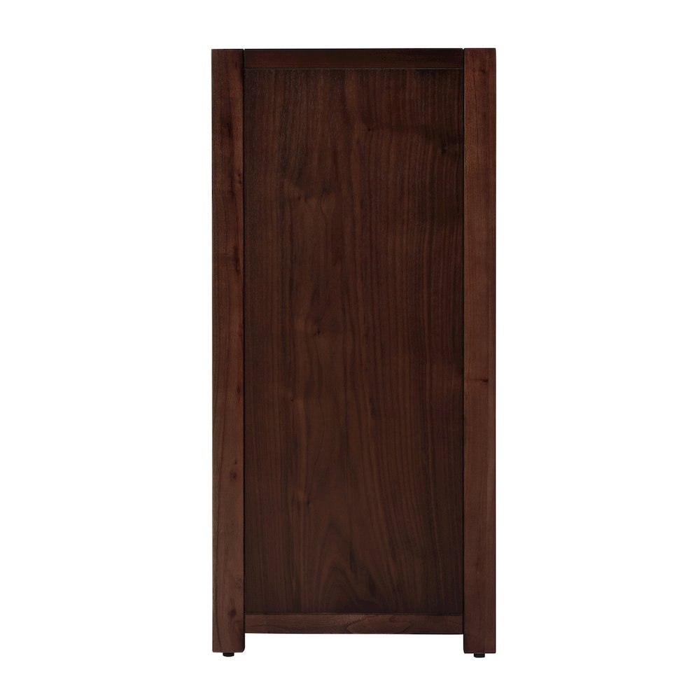 Lark 31 in. W Rectangular Wood Accent Storage Cabinet, Medium Brown. Picture 7