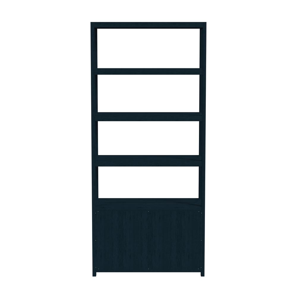 Lark  4- Tier Etagere  Etagere Bookcase, Navy Blue. Picture 4