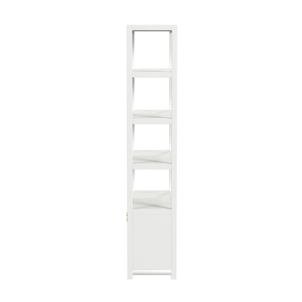 Lark  4- Tier Etagere  Etagere Bookcase, White. Picture 4