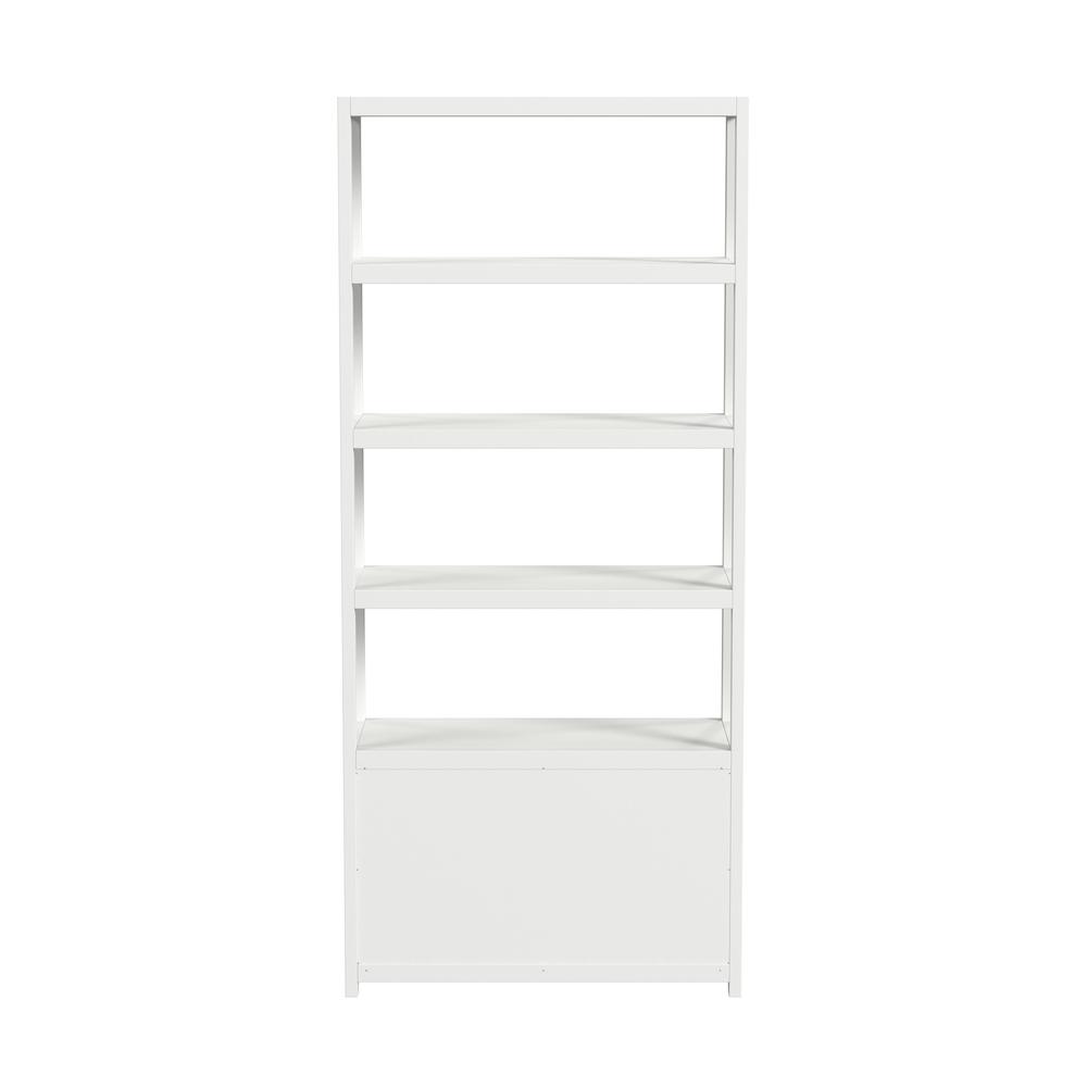 Lark  4- Tier Etagere  Etagere Bookcase, White. Picture 5