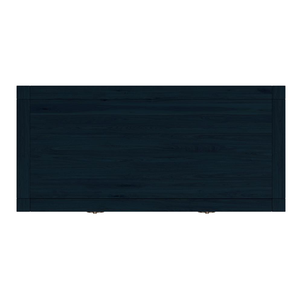Lark 30" Wood 1-Drawer Nightstand, Navy Blue. Picture 5