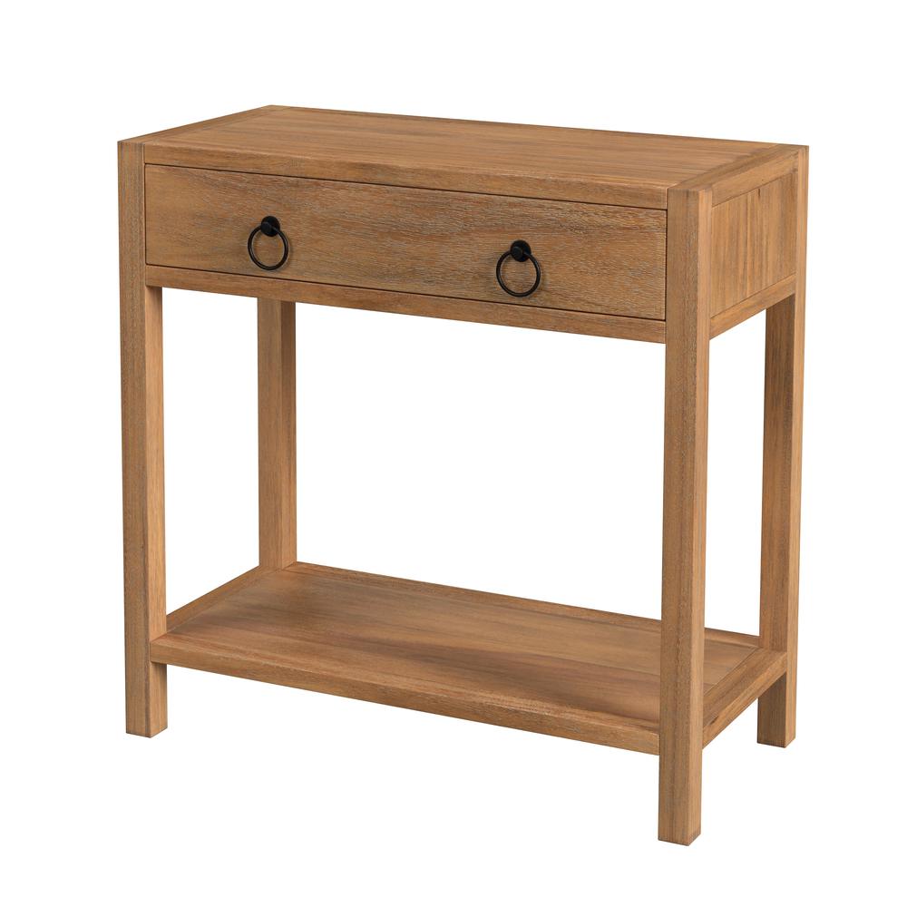 Lark 30" Wood 1-Drawer Nightstand, Light Brown. Picture 1