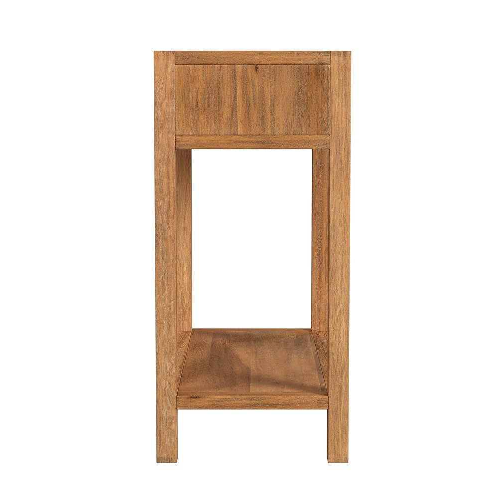 Lark 30" Wood 1-Drawer Nightstand, Light Brown. Picture 3