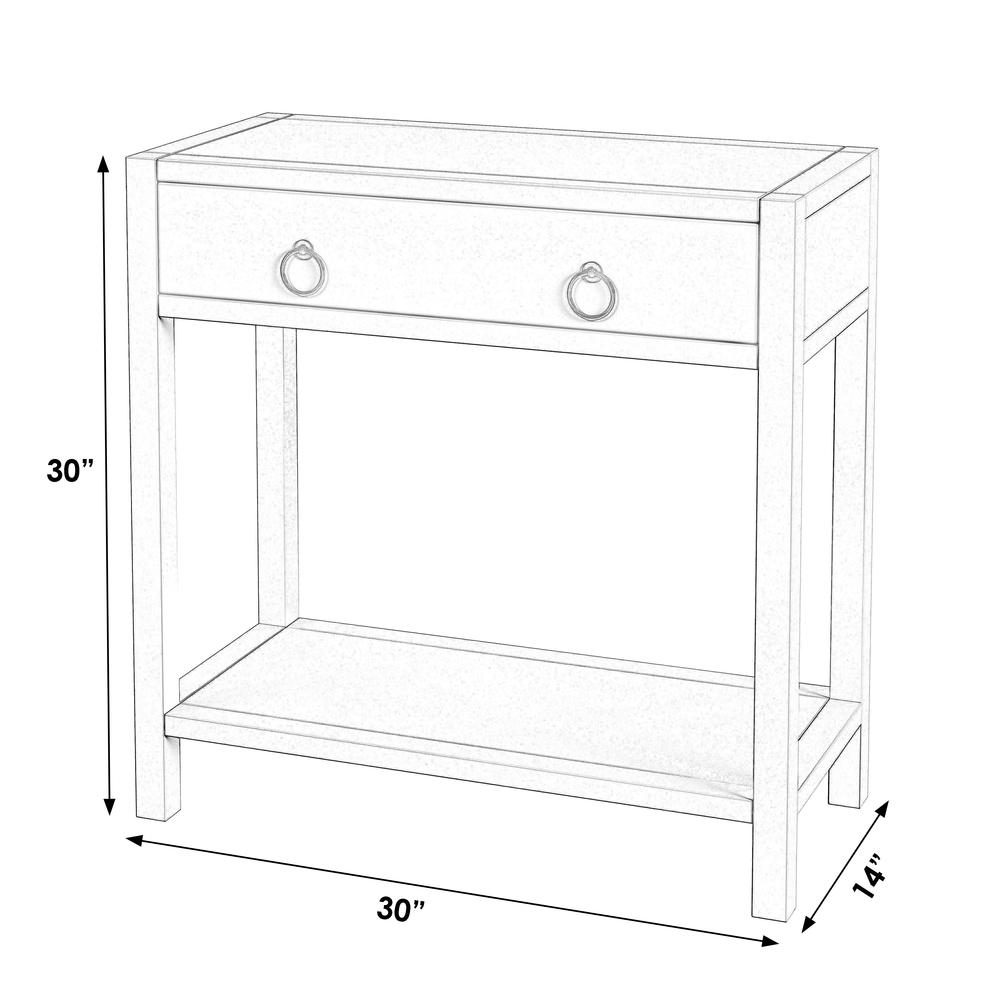 Lark 30" Wood 1-Drawer Nightstand, Light Brown. Picture 6