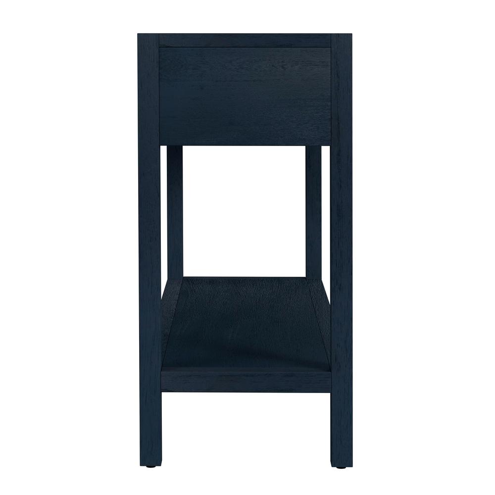 Lark 44"  Wood Console Table, Navy Blue. Picture 4
