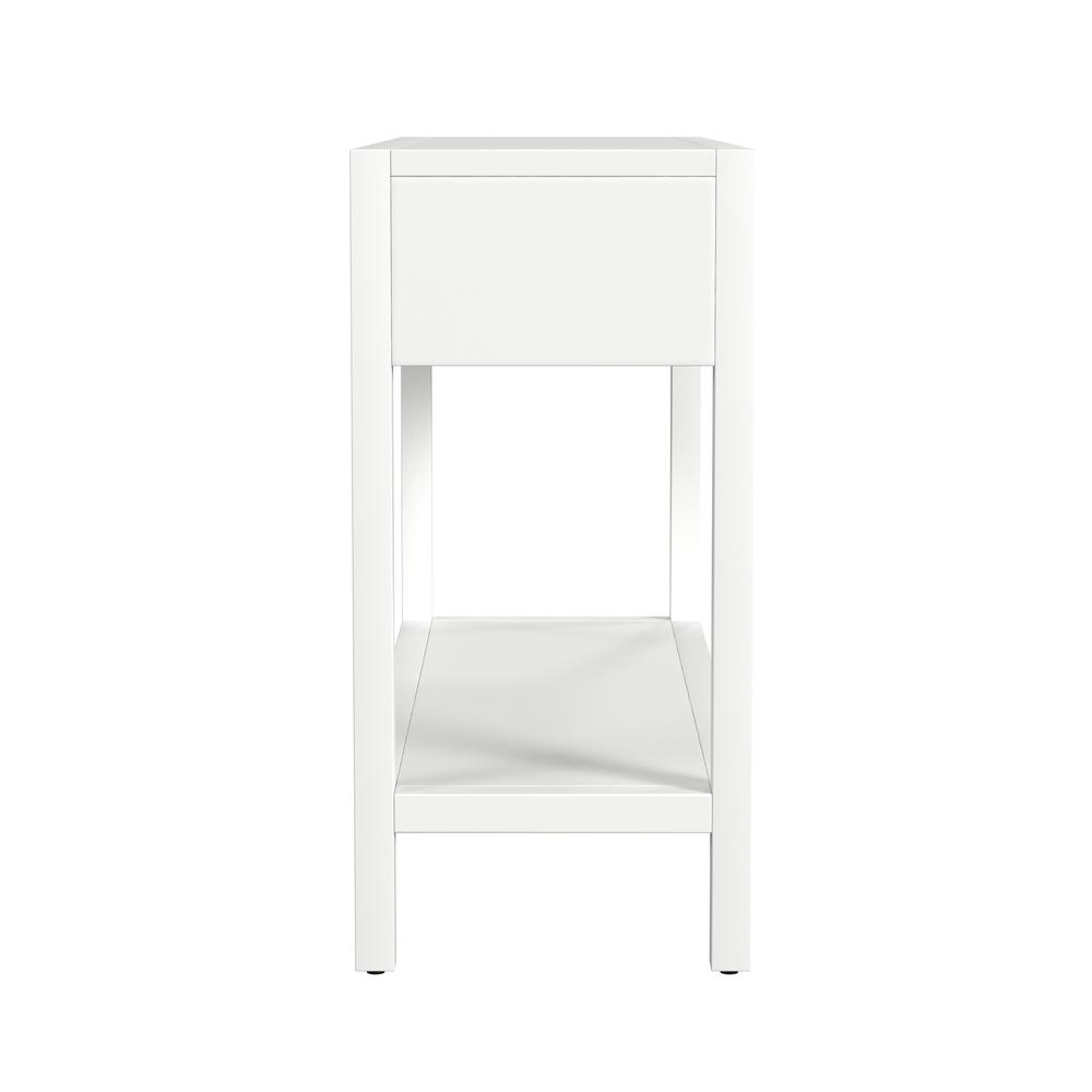 Lark 44" Wood Console Table, White. Picture 3