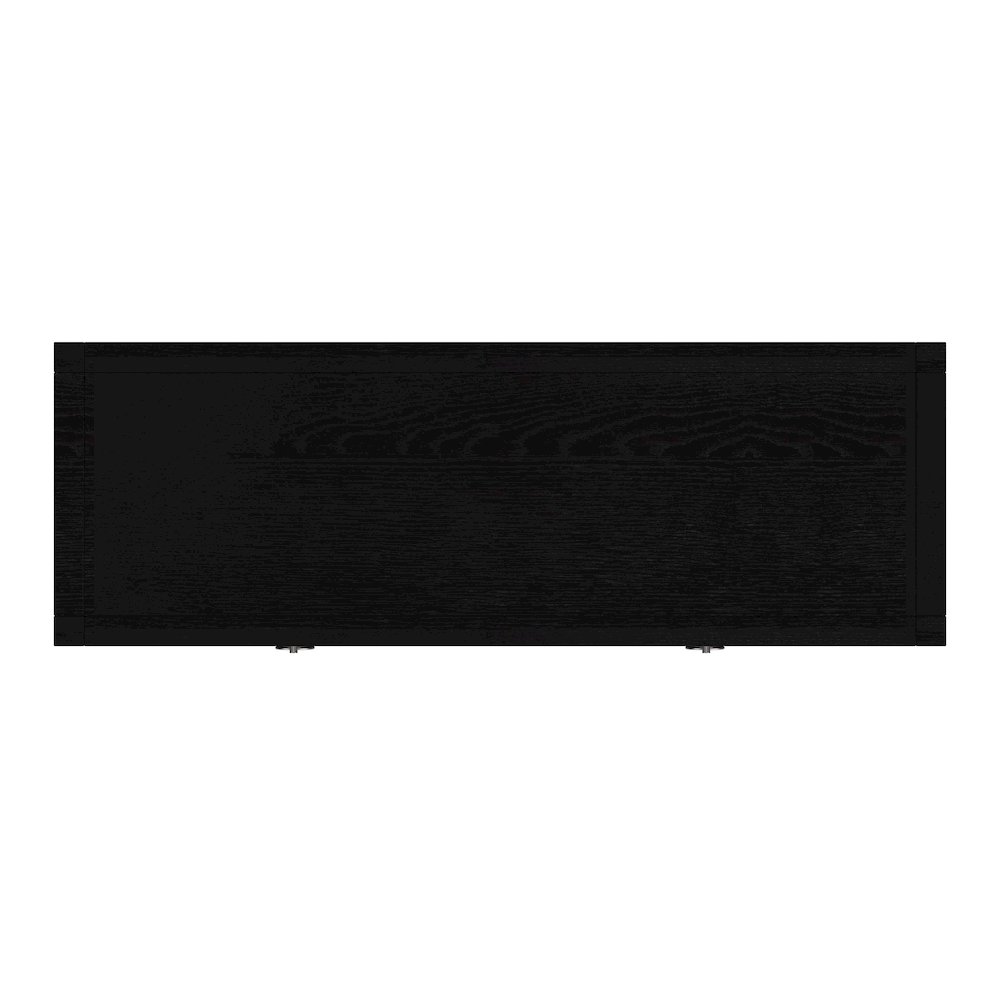 Lark 44 in. W  Rectangular Wood 2 Drawer Console Table, Black. Picture 7