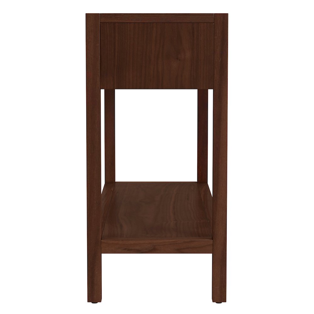 Lark 44 in. W  Rectangular Wood 2 Drawer Console Table, Medium Brown. Picture 5