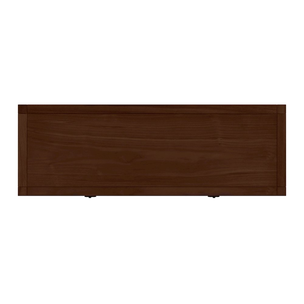 Lark 44 in. W  Rectangular Wood 2 Drawer Console Table, Medium Brown. Picture 7