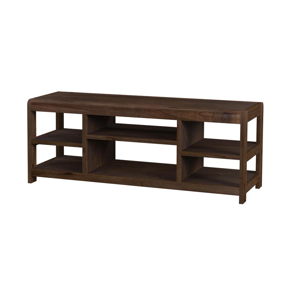 Hanover Walnut 44" TV Stand, Dark Brown. Picture 1