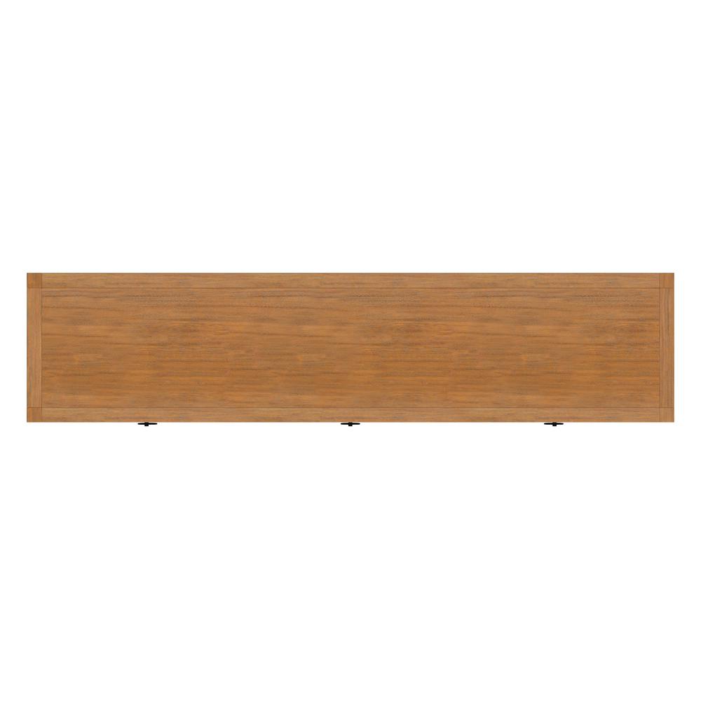 Lark 3 Drawer 65" Console Table, Light Brown. Picture 5