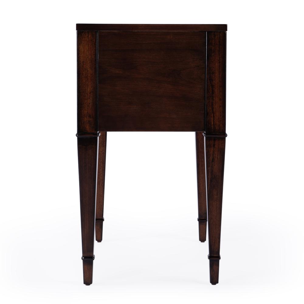 Kai 2 Drawer End Table, Dark Brown. Picture 4