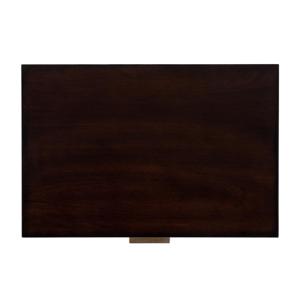 Kai 2 Drawer End Table, Dark Brown. Picture 6