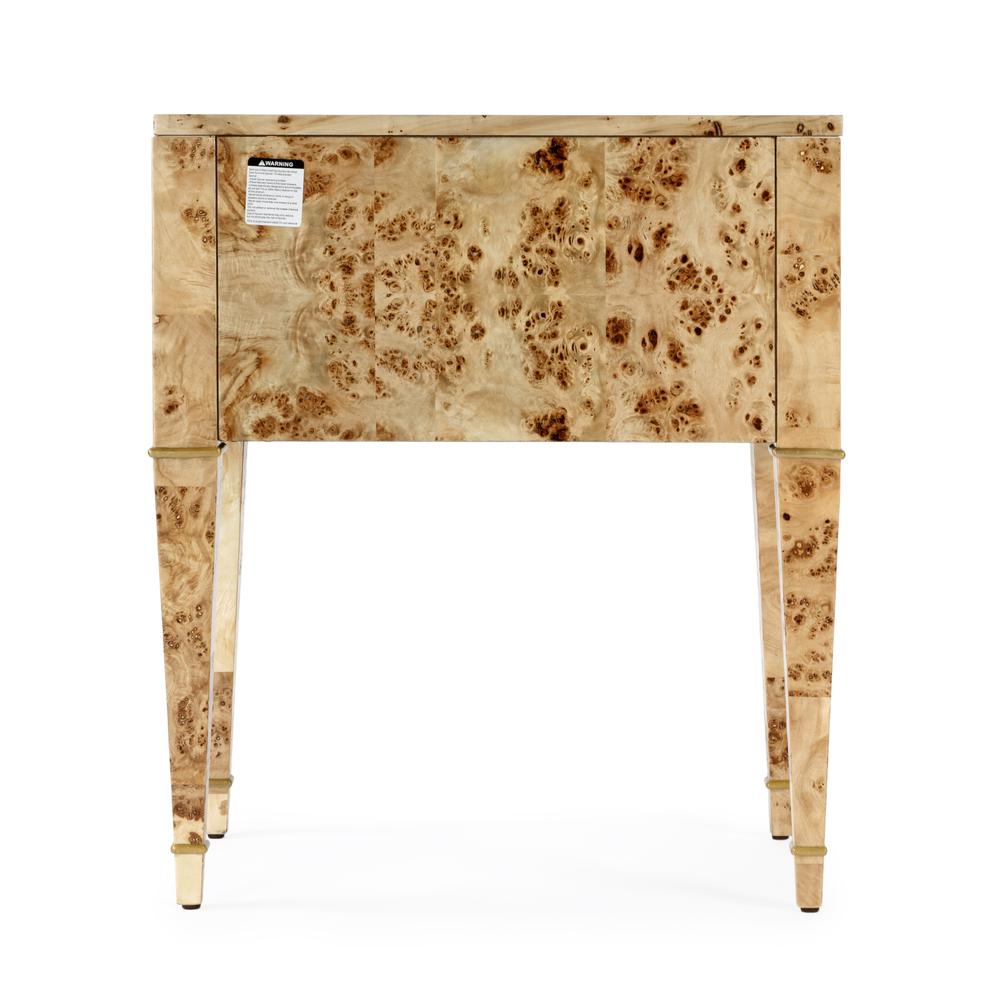 Kai 2 Drawer End Table, Light Brown. Picture 6