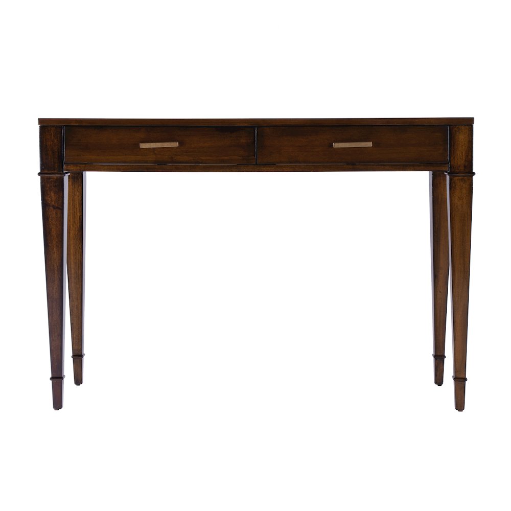 Kai 2 Drawer 45" Wood Console Table, Medium Brown. Picture 4