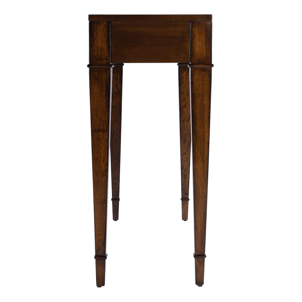 Kai 2 Drawer 45" Wood Console Table, Medium Brown. Picture 5