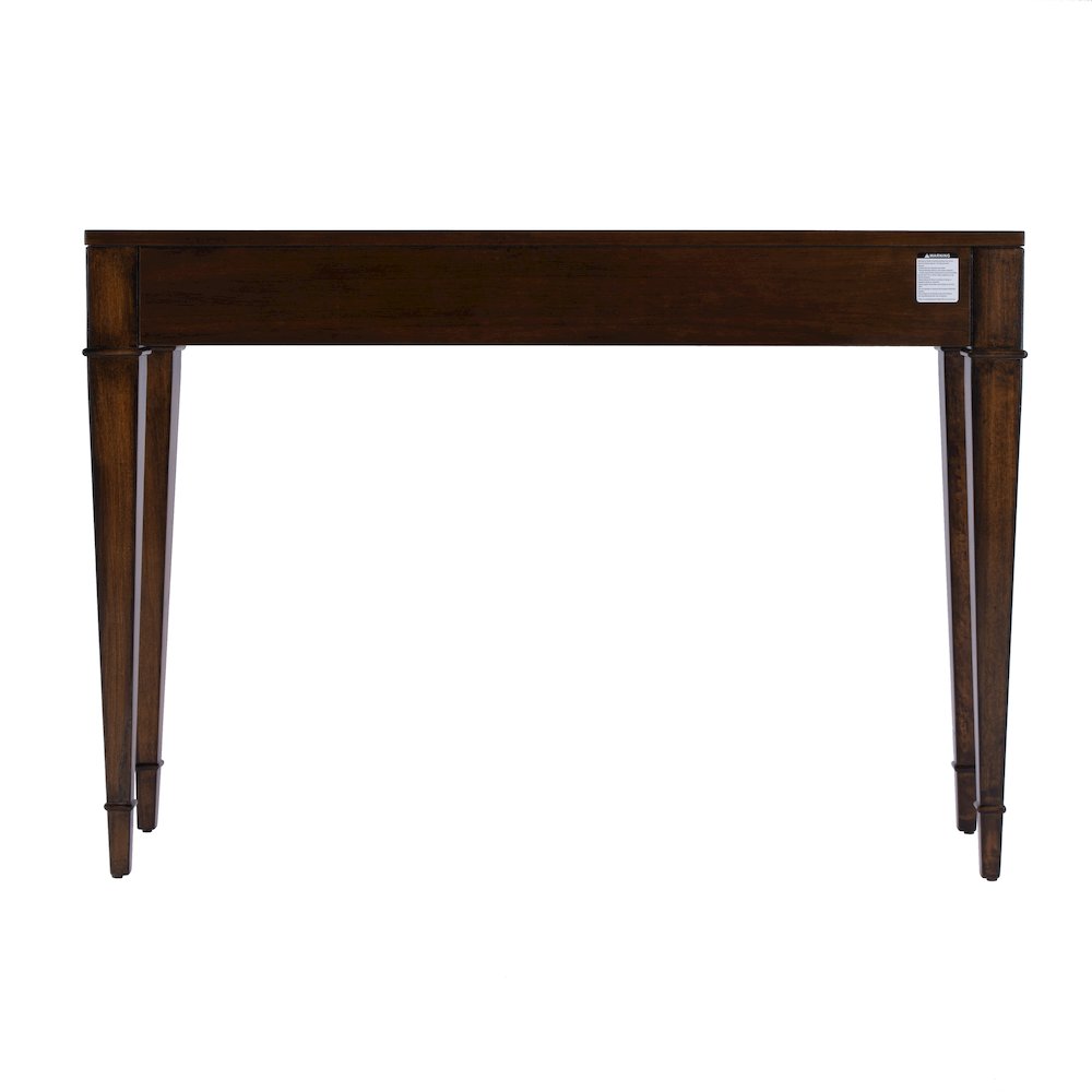 Kai 2 Drawer 45" Wood Console Table, Medium Brown. Picture 6