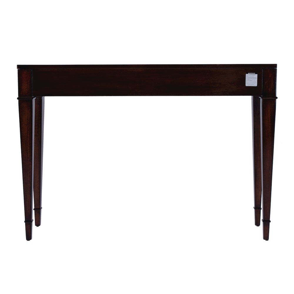 Kai 2 Drawer 45" Wood Console Table, Dark Brown. Picture 6
