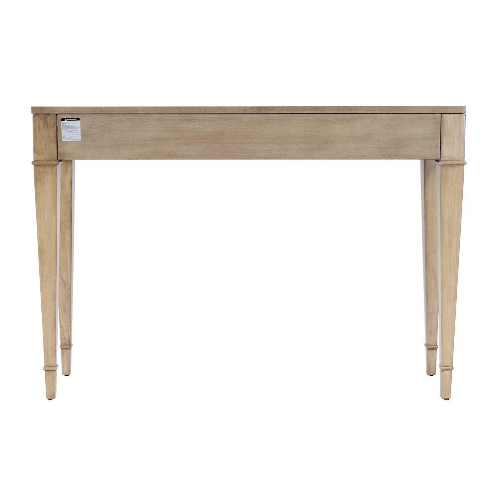 Kai 2 Drawer 45" Wood Console Table, Beige. Picture 6
