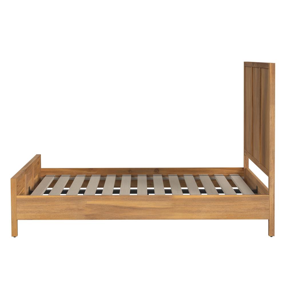 Lark Queen Size Bed, Light Brown. Picture 5