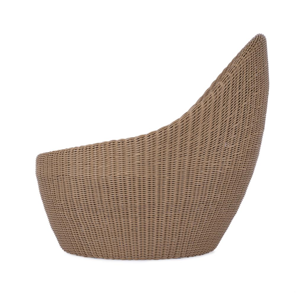 Delmar Rattan Outdoor Nest Chair, Natural. Picture 4