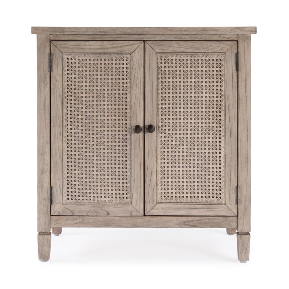 Flagstaff 2-Door Cane Cabinet, Natural. Picture 3