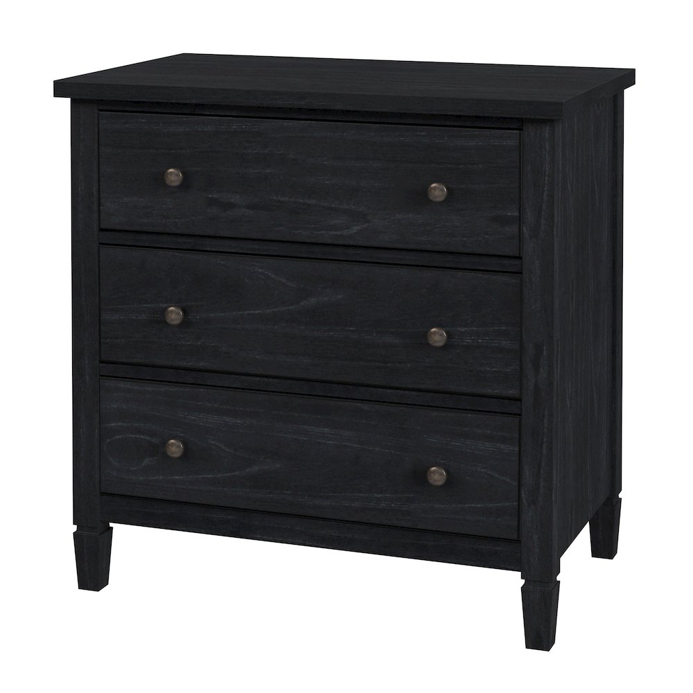 Flagstaff 3-Drawer Dresser, Black. Picture 1