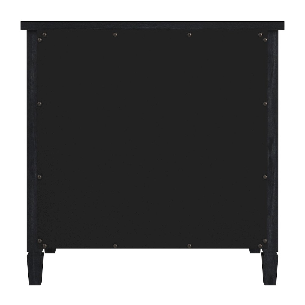 Flagstaff 3-Drawer Dresser, Black. Picture 4
