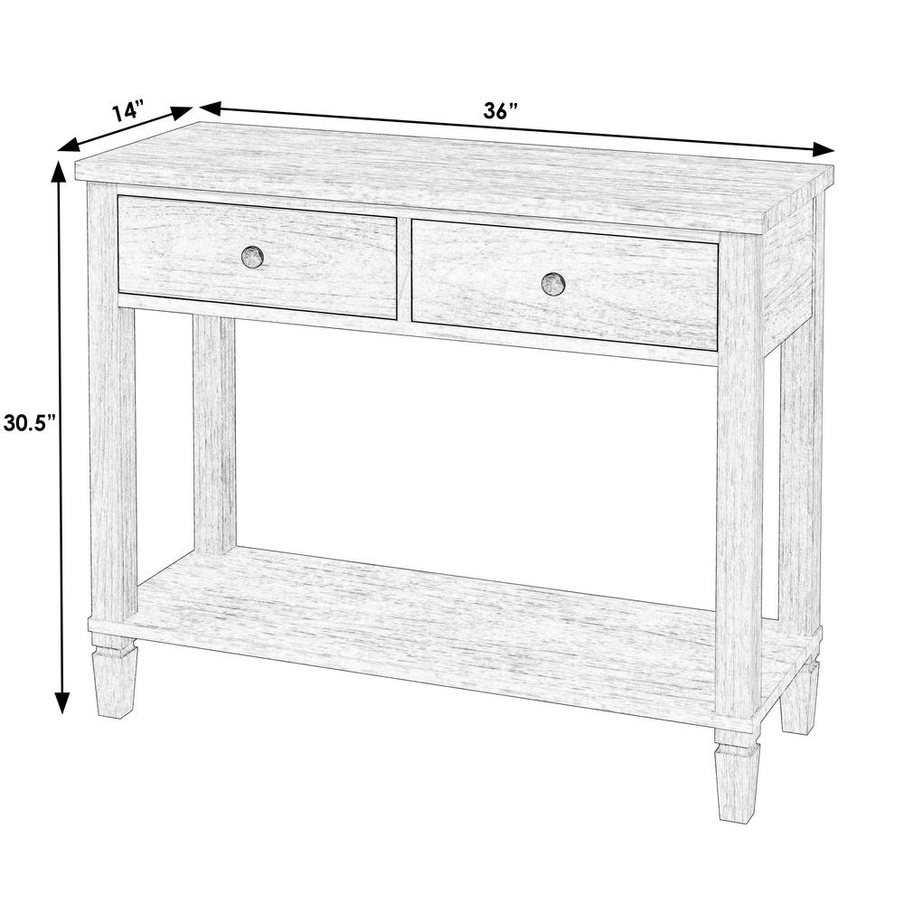 Flagstaff 2-Drawer 36" Console Table, Natural. Picture 6