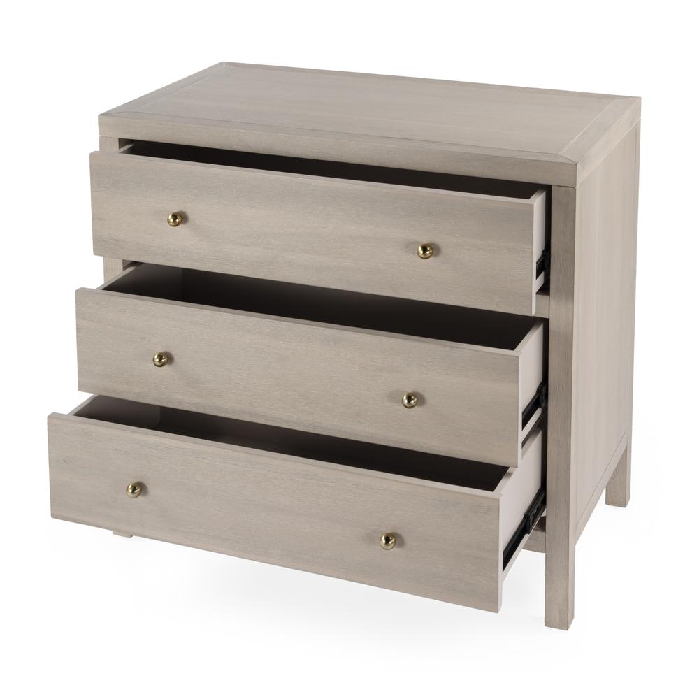Nora 3-Drawer Chest, Taupe. Picture 2