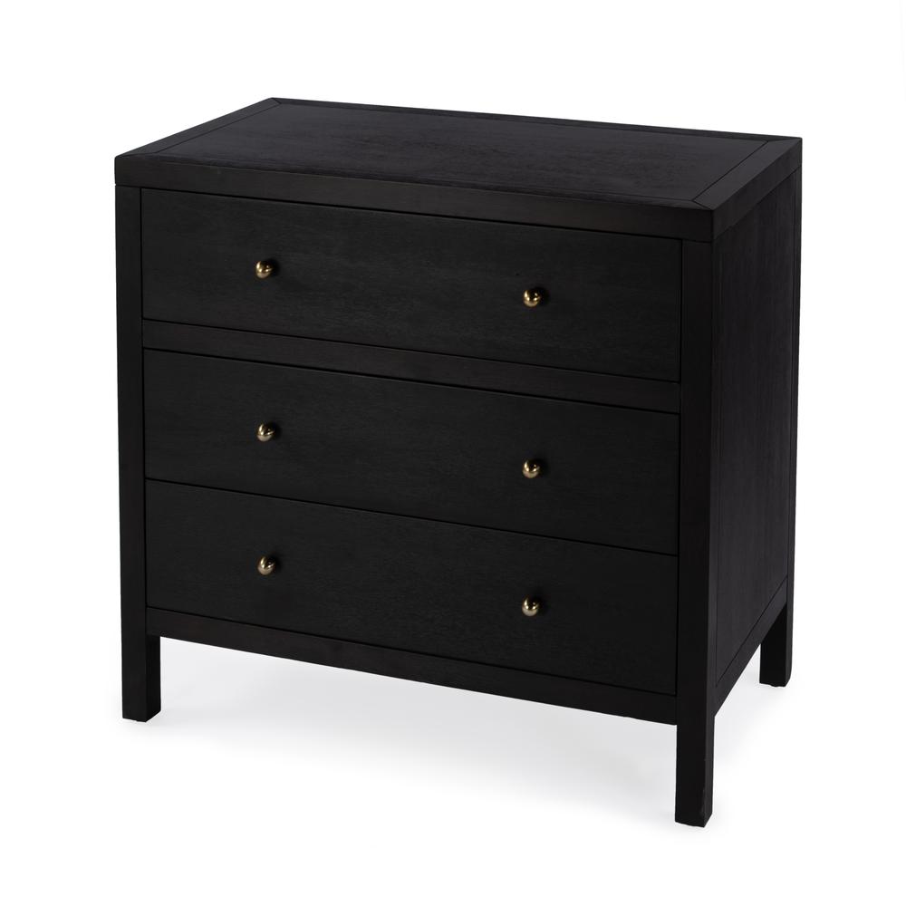 Nora 3-Drawer Chest, Coffee. Picture 1