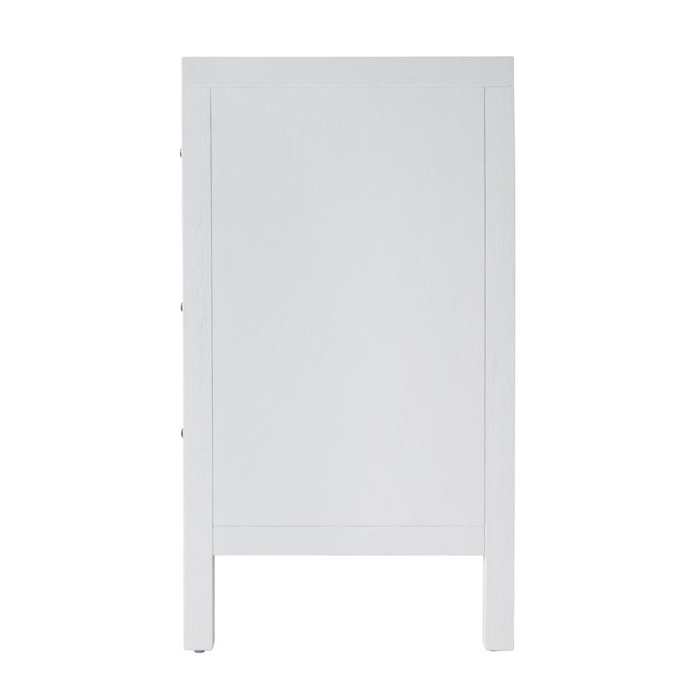 Nora 3-Drawer Chest, White. Picture 4