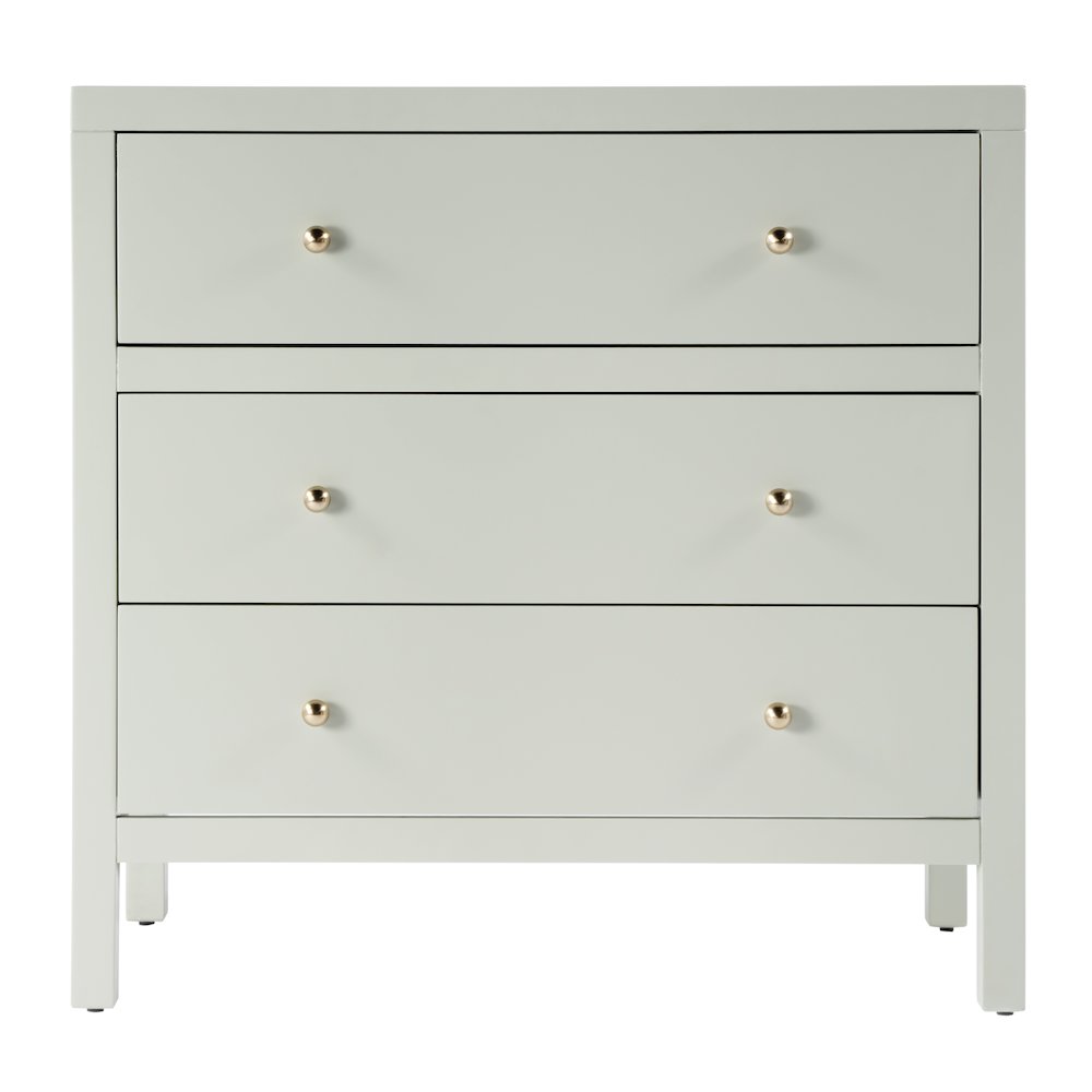 Nora 3-Drawer Chest, Green. Picture 3