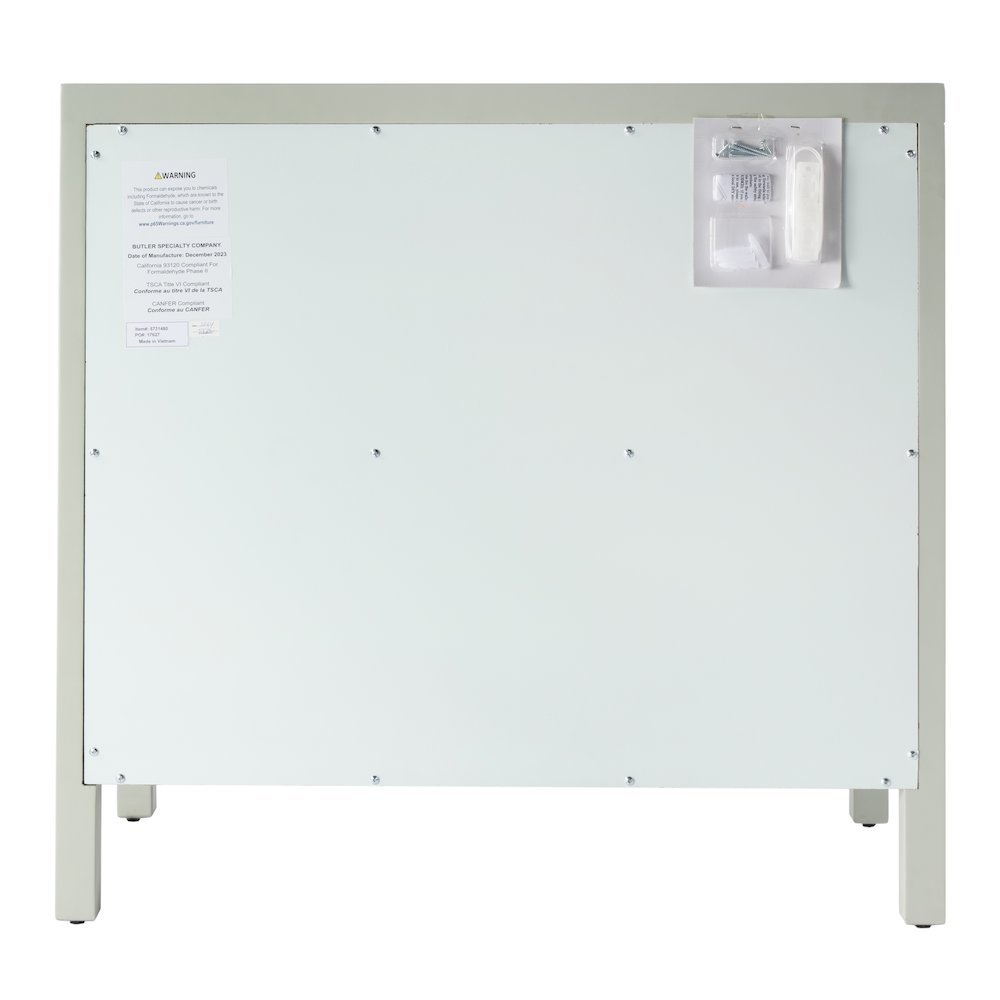 Nora 3-Drawer Chest, Green. Picture 5