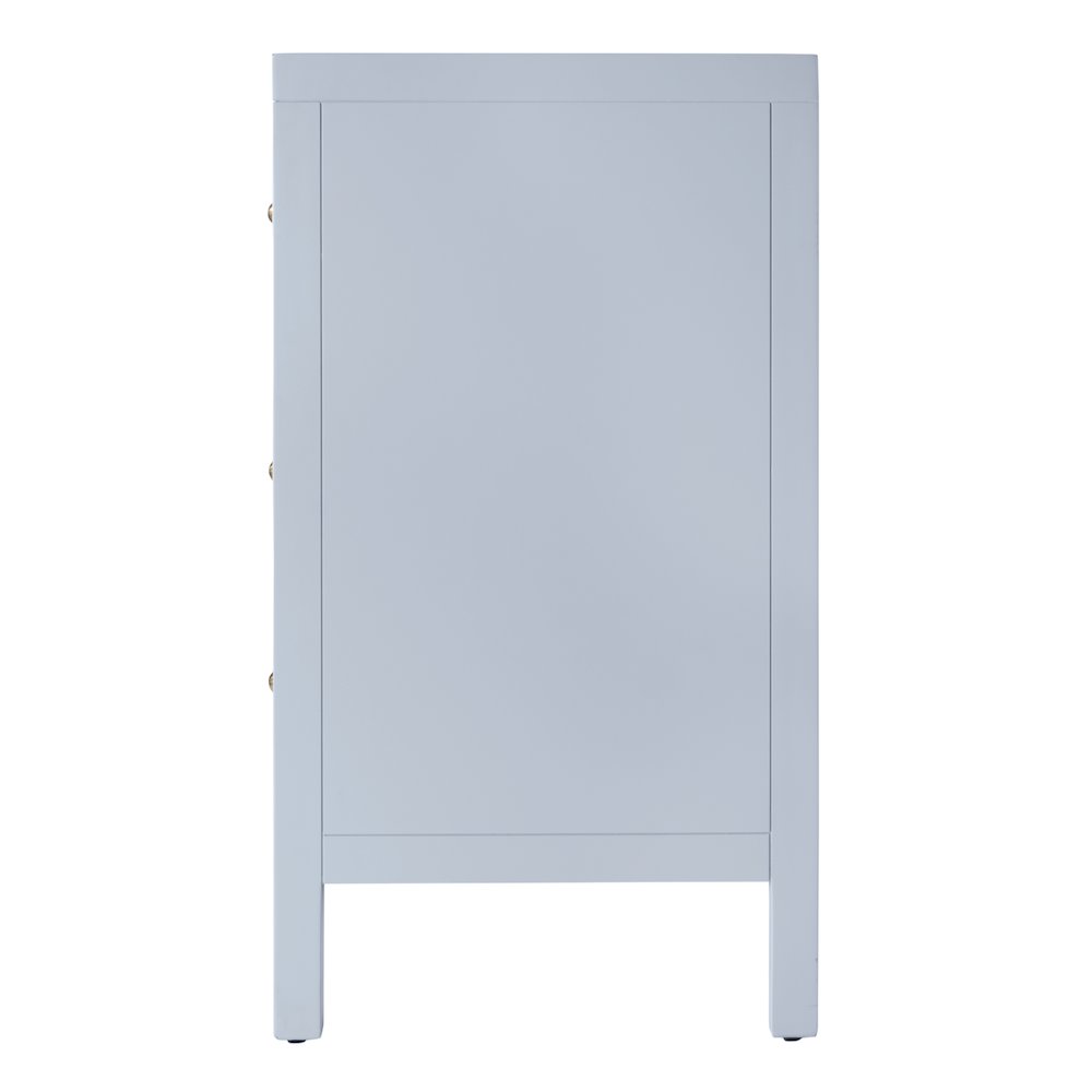 Nora 34 in. W Wood 3 Drawer Chest, Light Blue. Picture 6