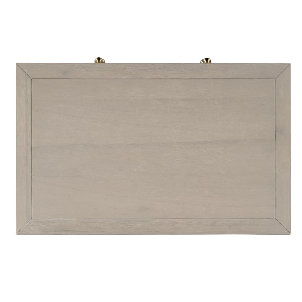 Nora 2-Drawer Wide Nightstand, Taupe. Picture 7