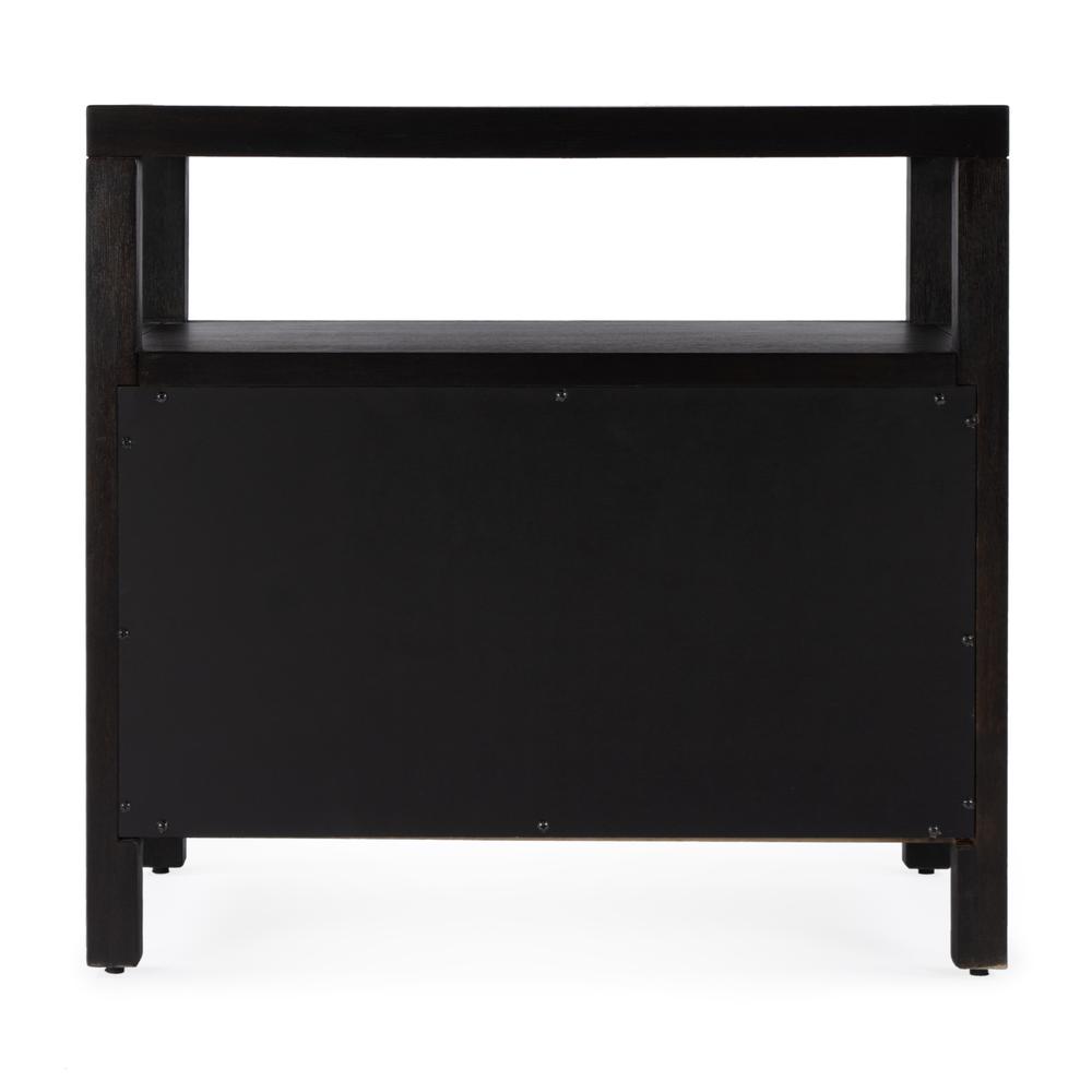 Nora 2-Drawer Wide Nightstand, Coffee. Picture 6