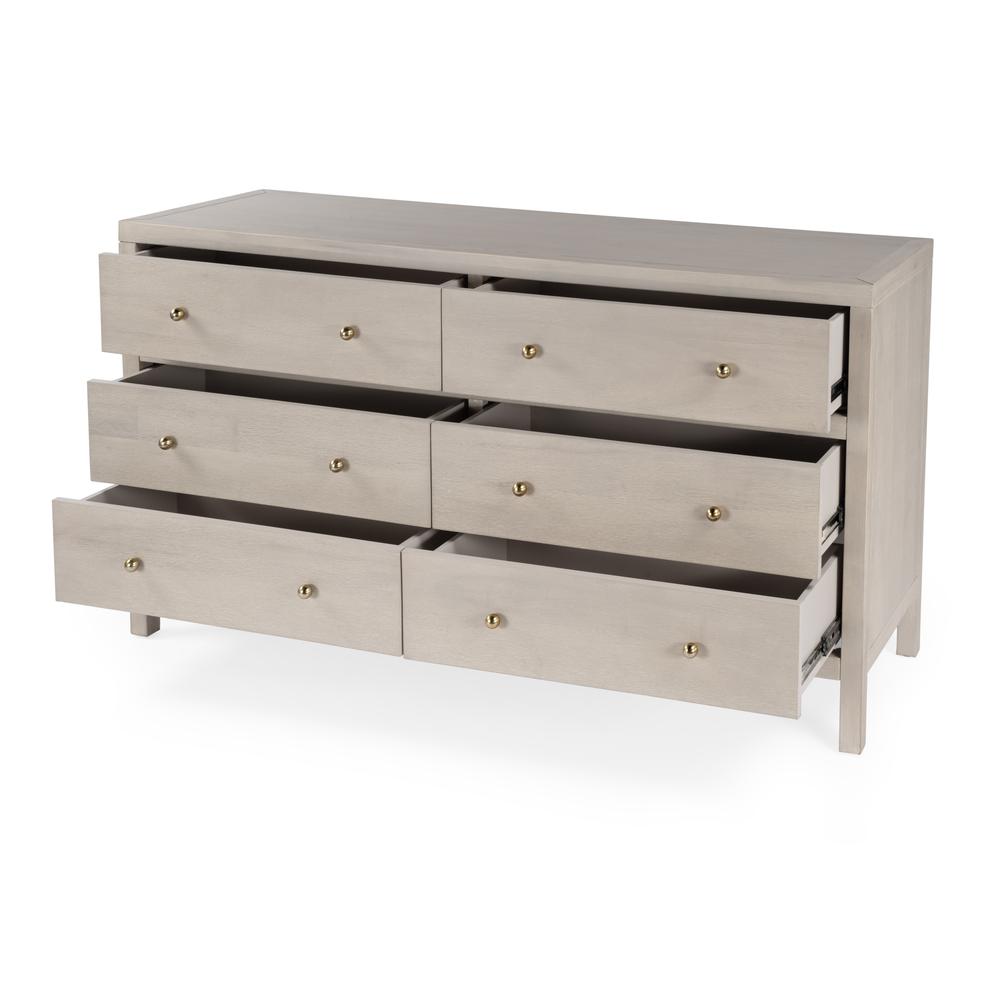 Nora 6-Drawer Dresser, Taupe. Picture 2