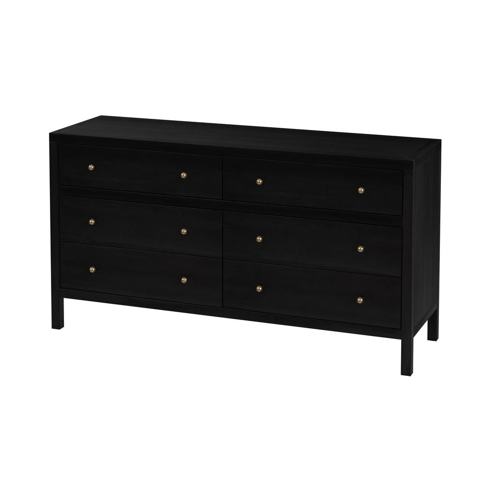 Nora 6-Drawer Dresser, Coffee. Picture 1