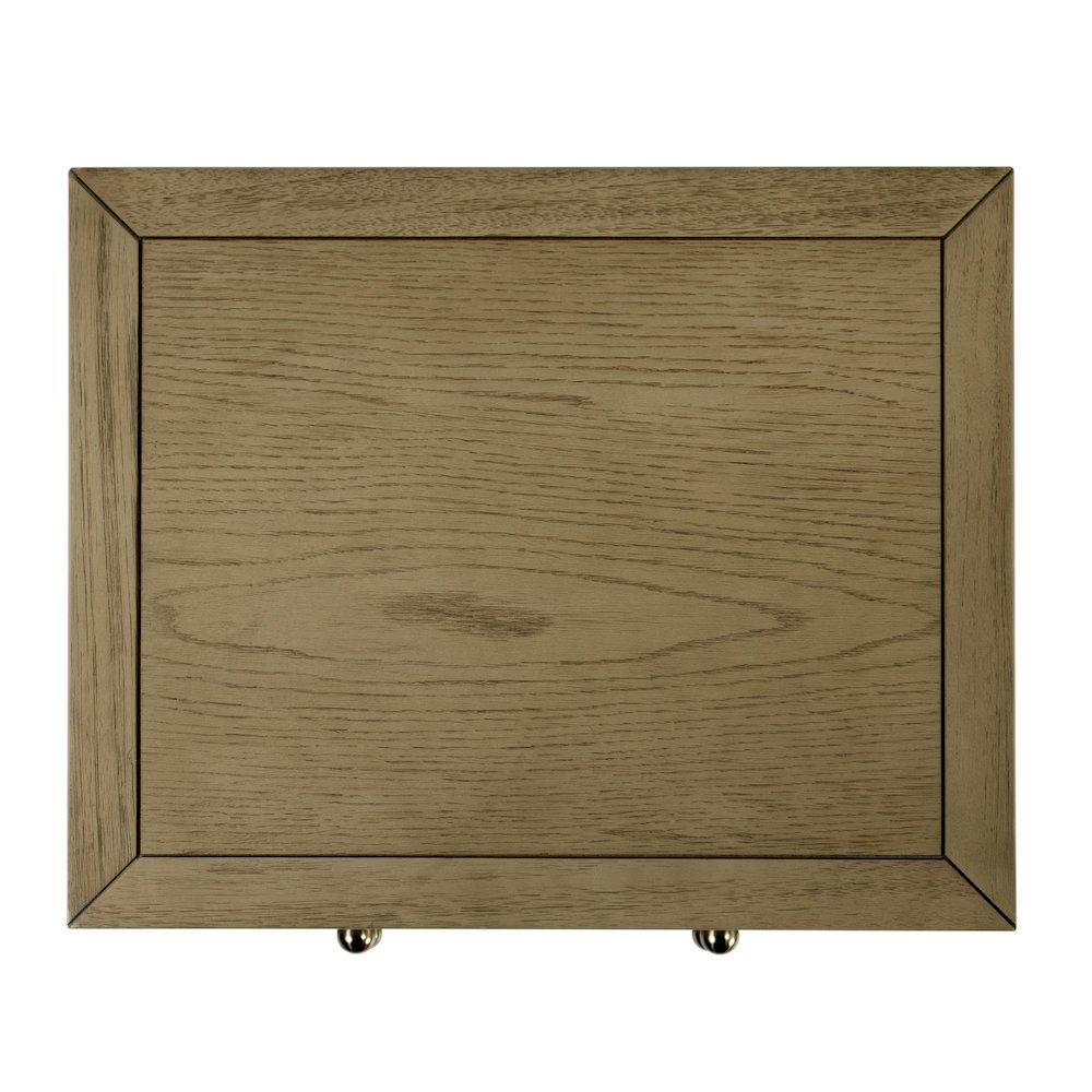 Nora 21 in. W Rectangular Wood 2 Drawer Nightstand with Open Shelf, Light Brown. Picture 6