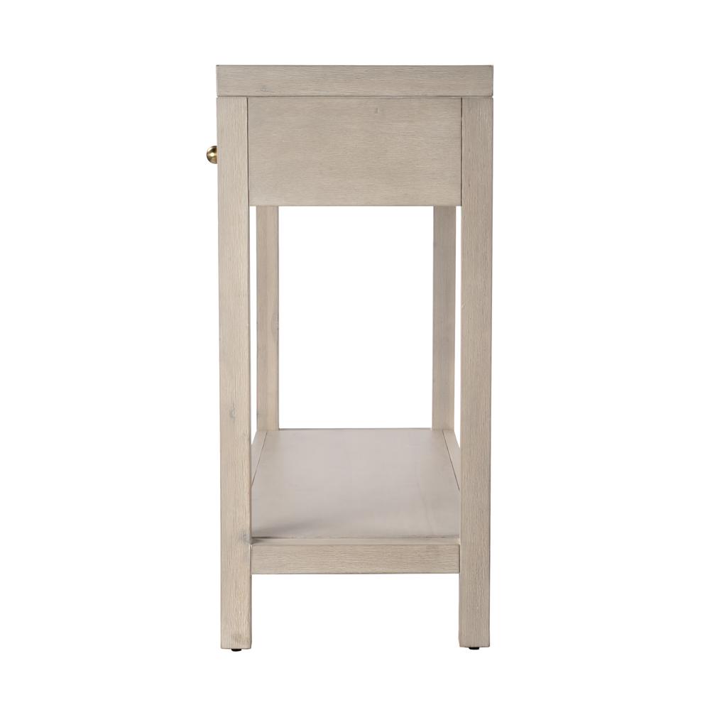 Nora 2 Drawer Console Table, Taupe. Picture 6